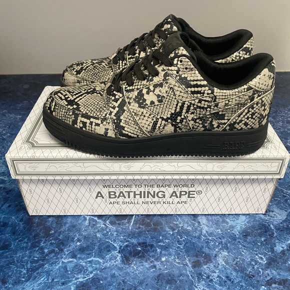 Bape Snaketop Bape | Shoes | A Bathing Ape Bape Sta Low Snakeskin220 Size 1 | Poshmark